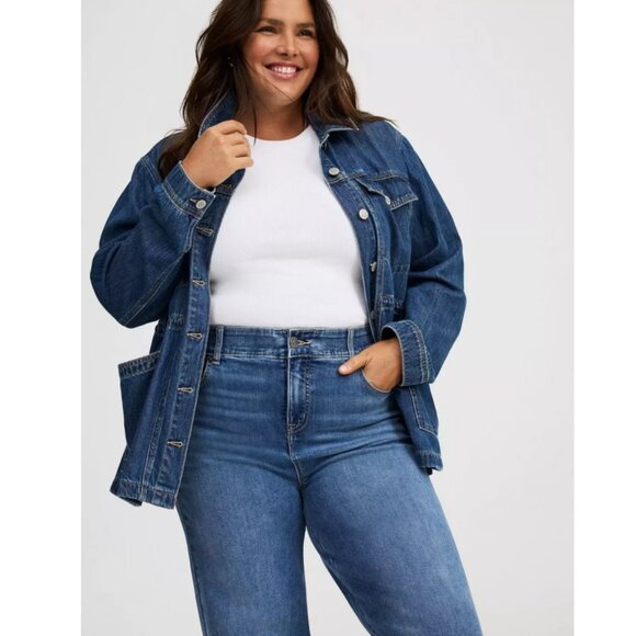 NWT Torrid 18 Bombshell Wide Leg High-Rise Jean 18R - Picture 2 of 10